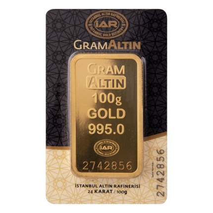 100 gr 24 Ayar İAR Gram Altın