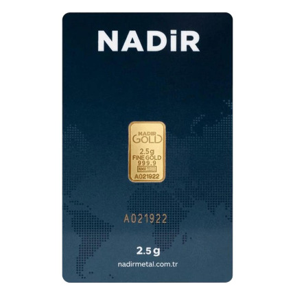 2.5 gr 24 Ayar 999.9 Milyem NadirGold Gram Altın