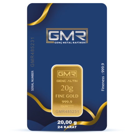 20 gr 24 Ayar 999.9 Milyem GMR Gram Altın