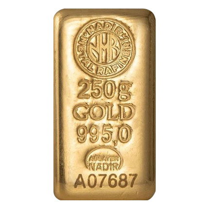 Nadir 250 Gram Altın 24 Ayar Külçe Altın 995.0
