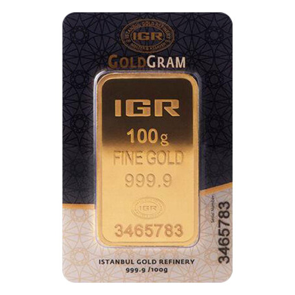 100 gr 24 Ayar 999.9 Milyem İAR Gram Altın